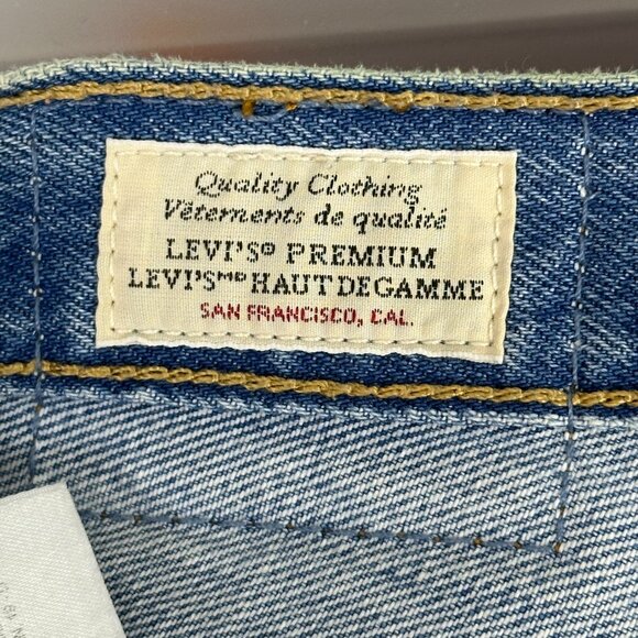 Levi's 501 Premium Denim Mid Thigh Luxor Street Shorts - Picture 8 of 14